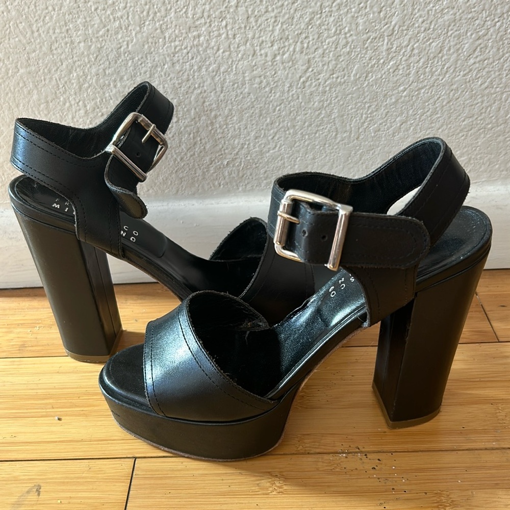 Italian sandals Francesco Minichino real Italian leather 38/8
